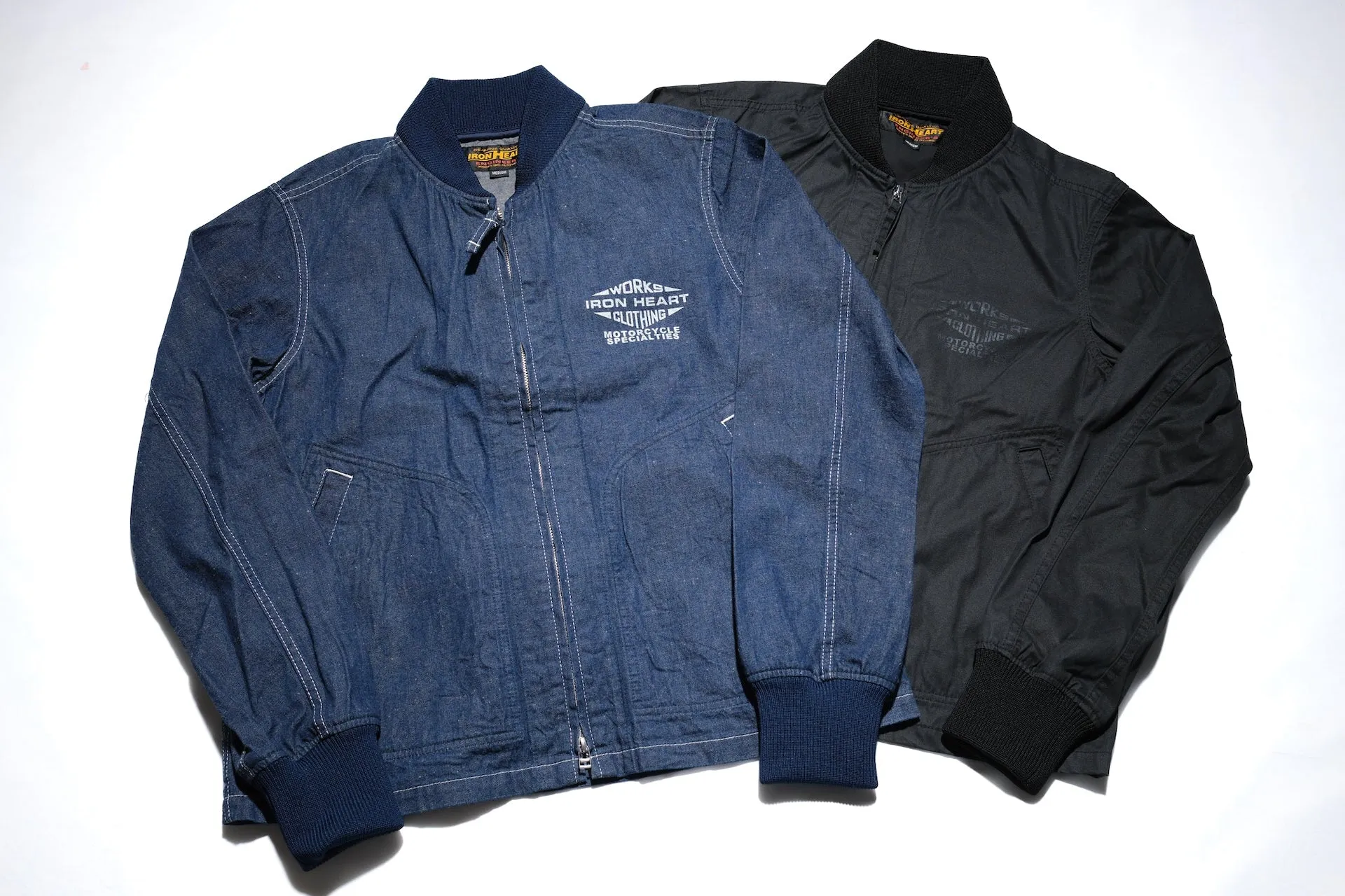 Iron Heart 7oz Rubber Wax Coated Weather Cloth Windbreaker (Black)