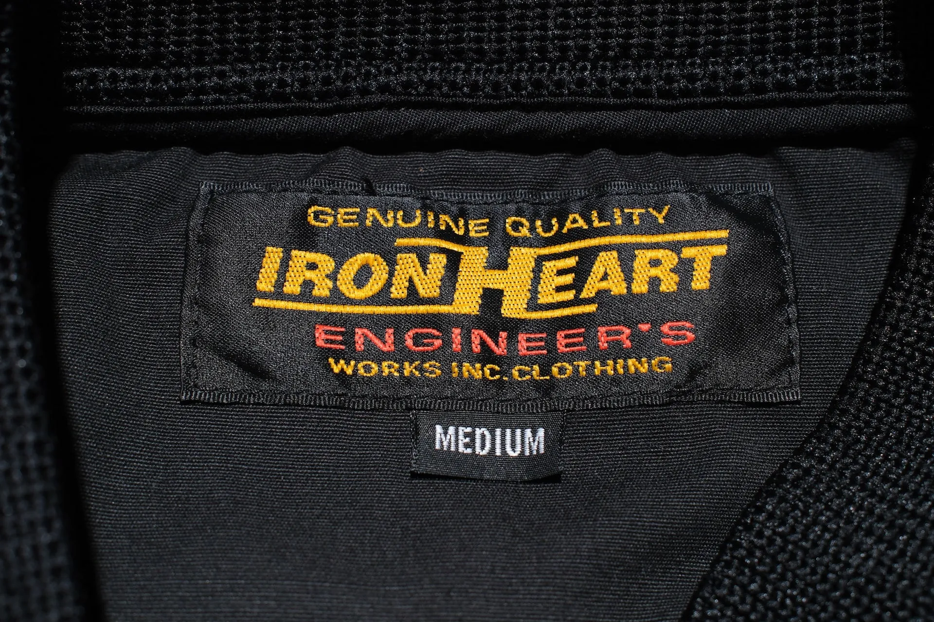 Iron Heart 7oz Rubber Wax Coated Weather Cloth Windbreaker (Black)
