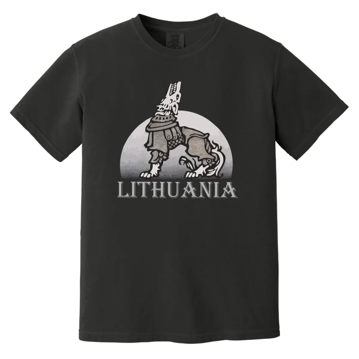 Iron Wolf Lithuania - Men/Women Unisex Soft-Washed Comfort Cotton Short Sleeve T-Shirt