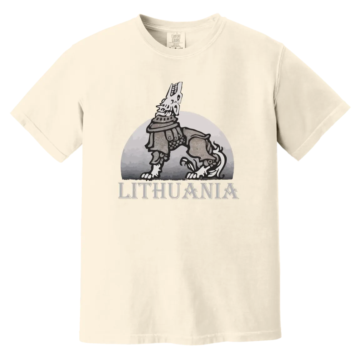Iron Wolf Lithuania - Men/Women Unisex Soft-Washed Comfort Cotton Short Sleeve T-Shirt