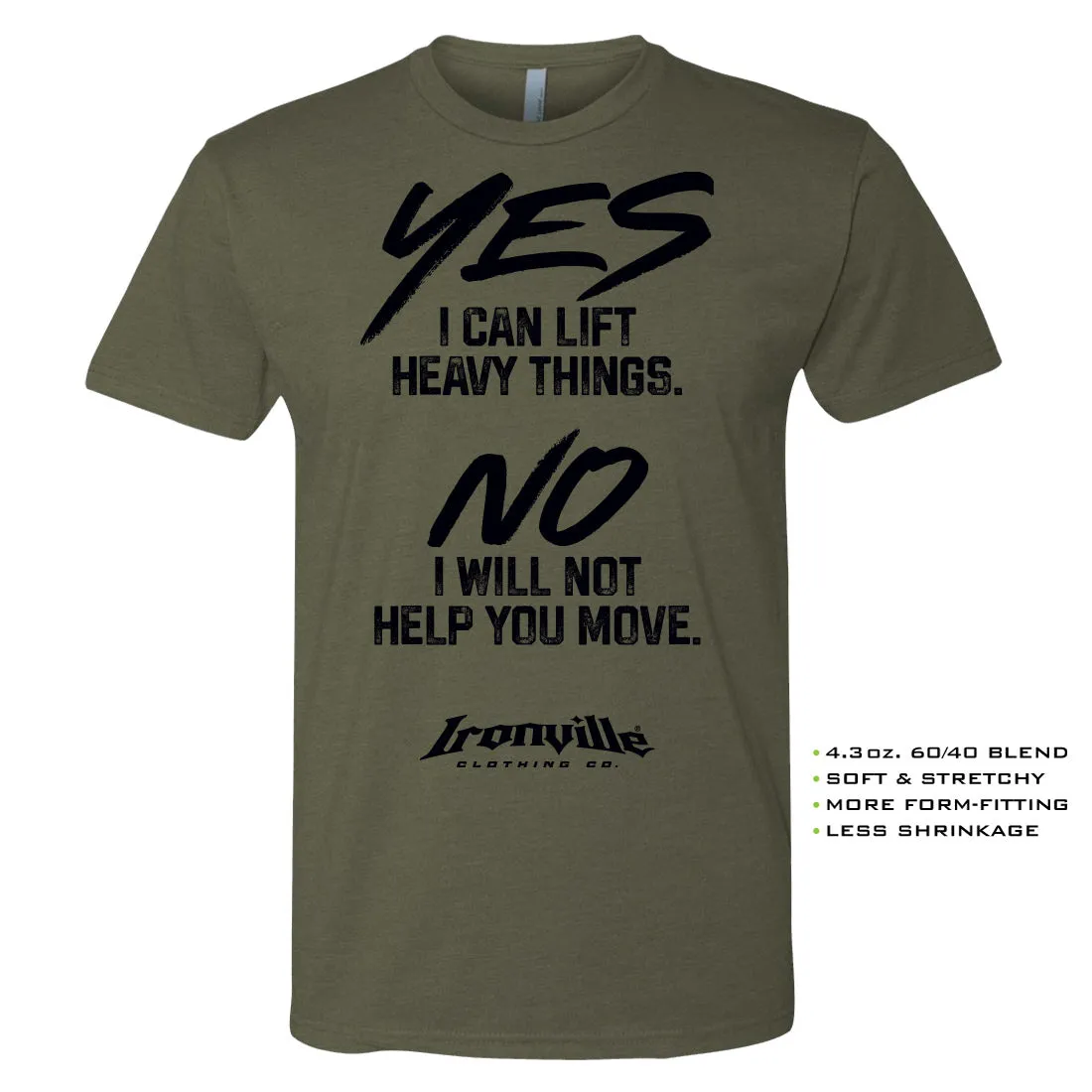 Ironville HEAVY THINGS Soft-Blend Gym T-shirt