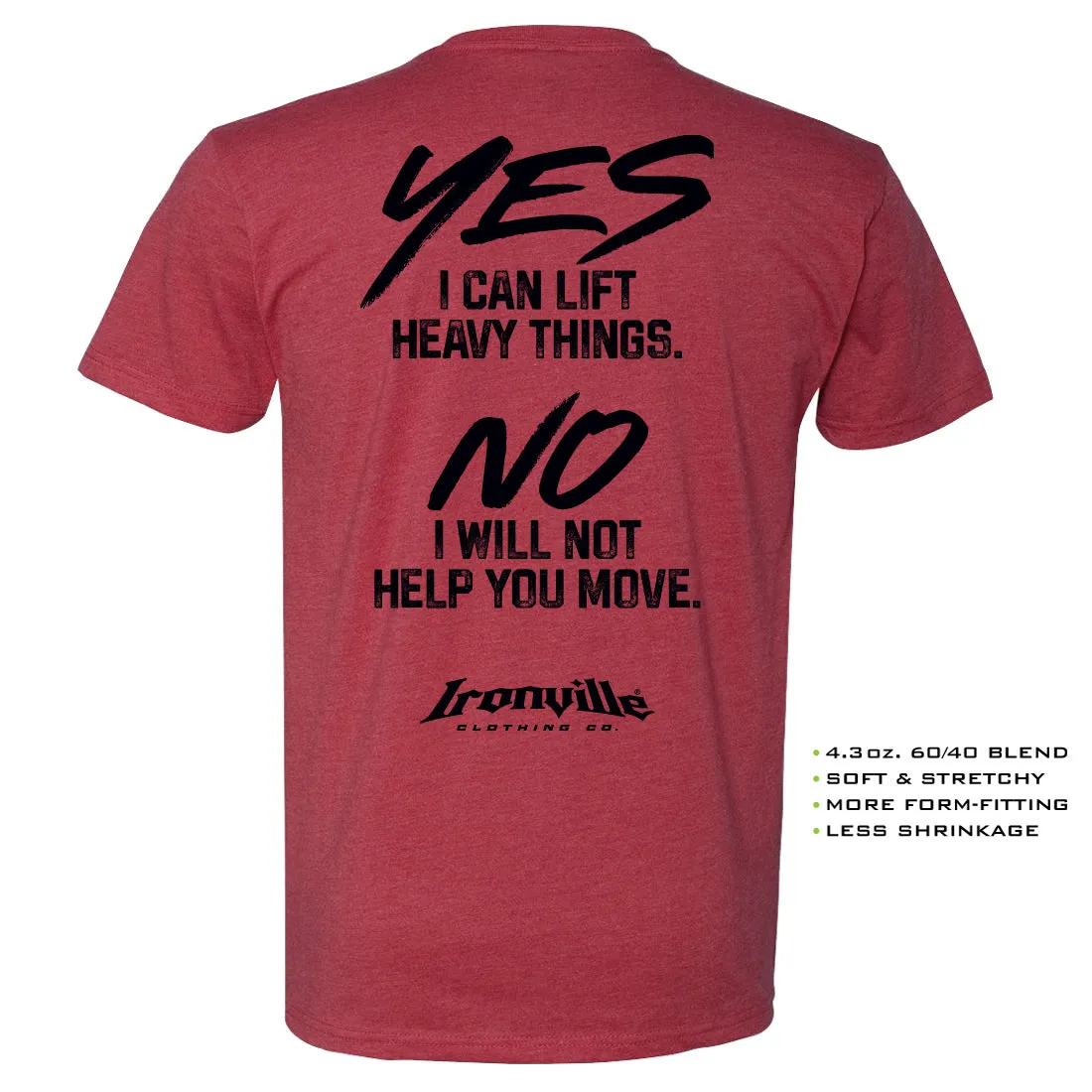 Ironville HEAVY THINGS Soft-Blend Gym T-shirt