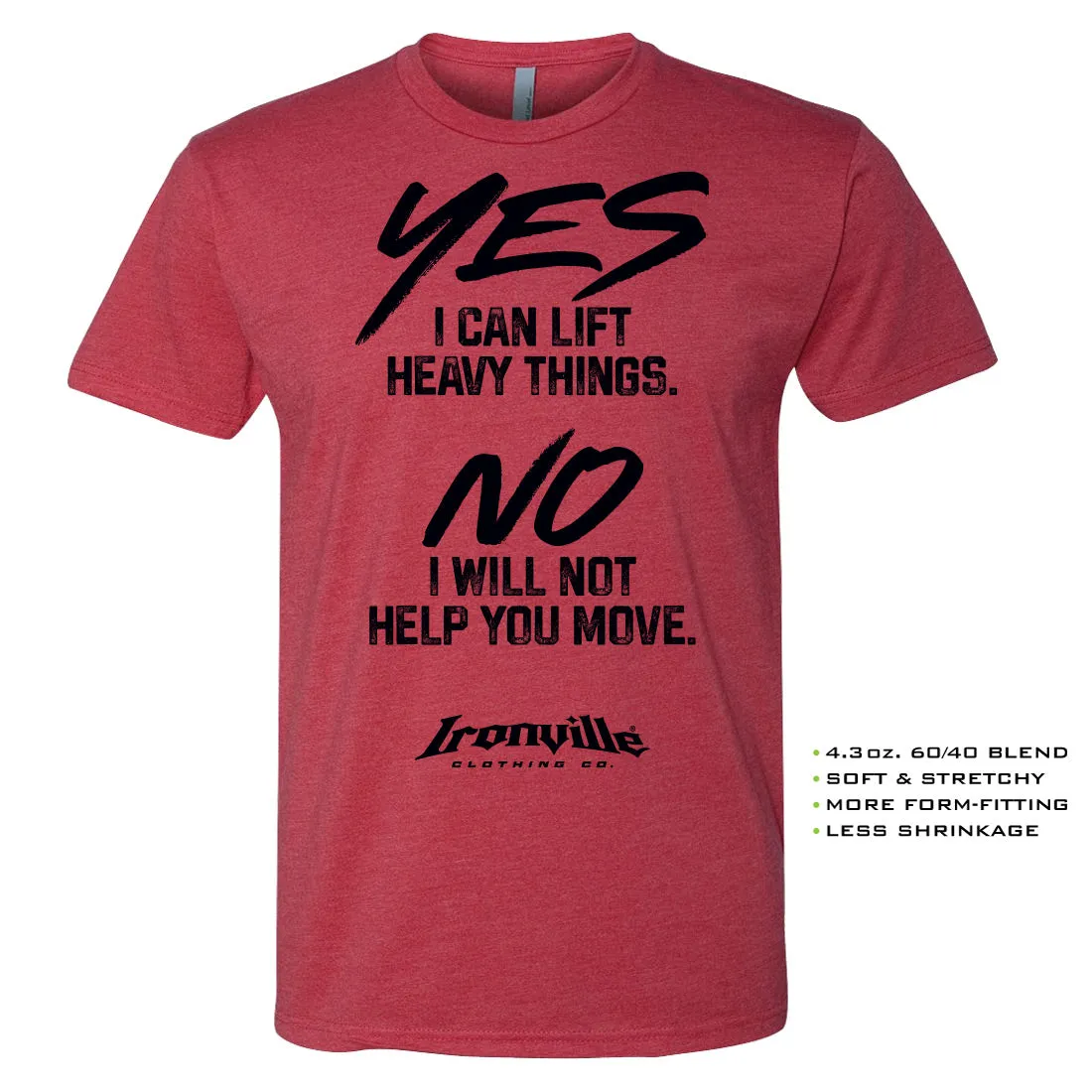 Ironville HEAVY THINGS Soft-Blend Gym T-shirt