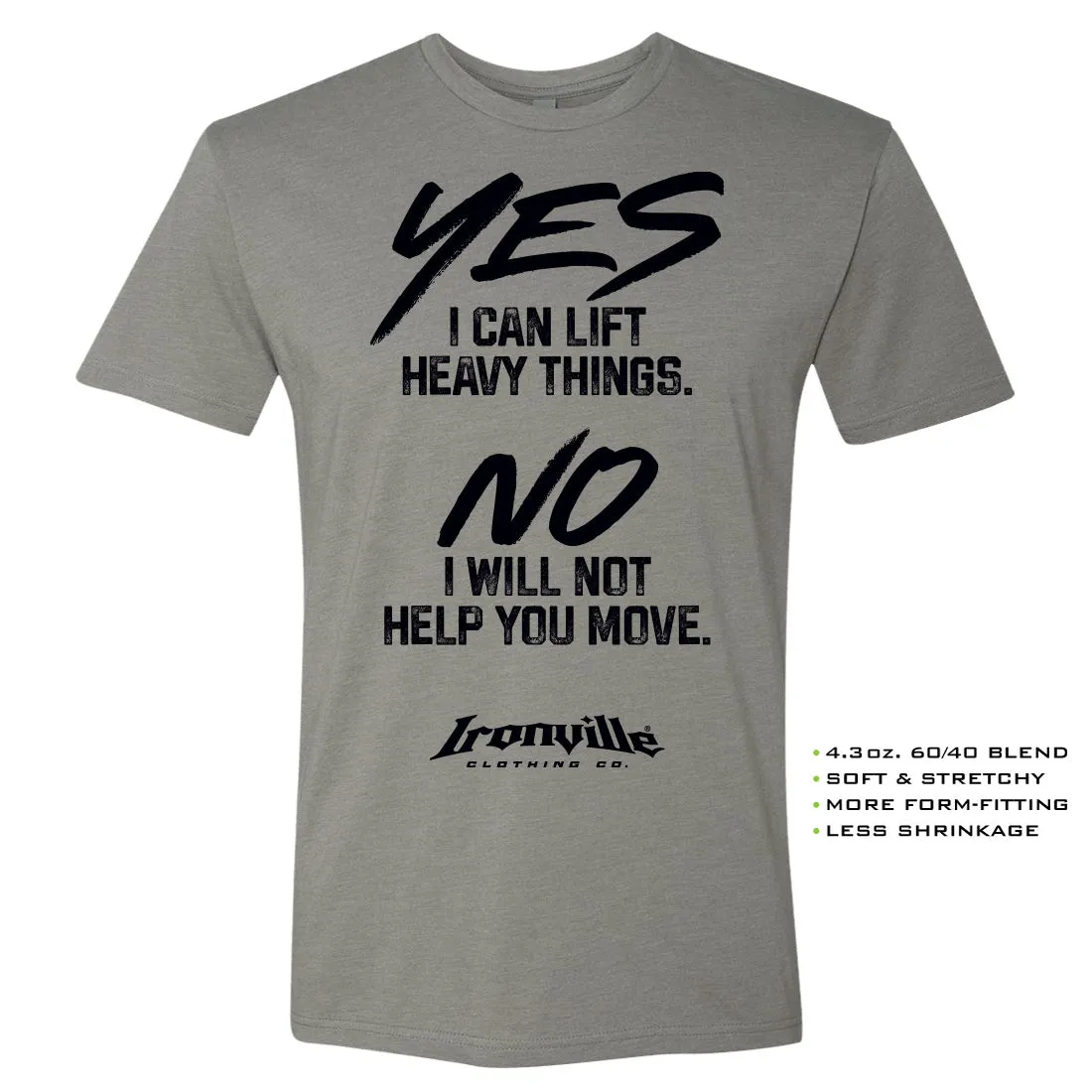 Ironville HEAVY THINGS Soft-Blend Gym T-shirt