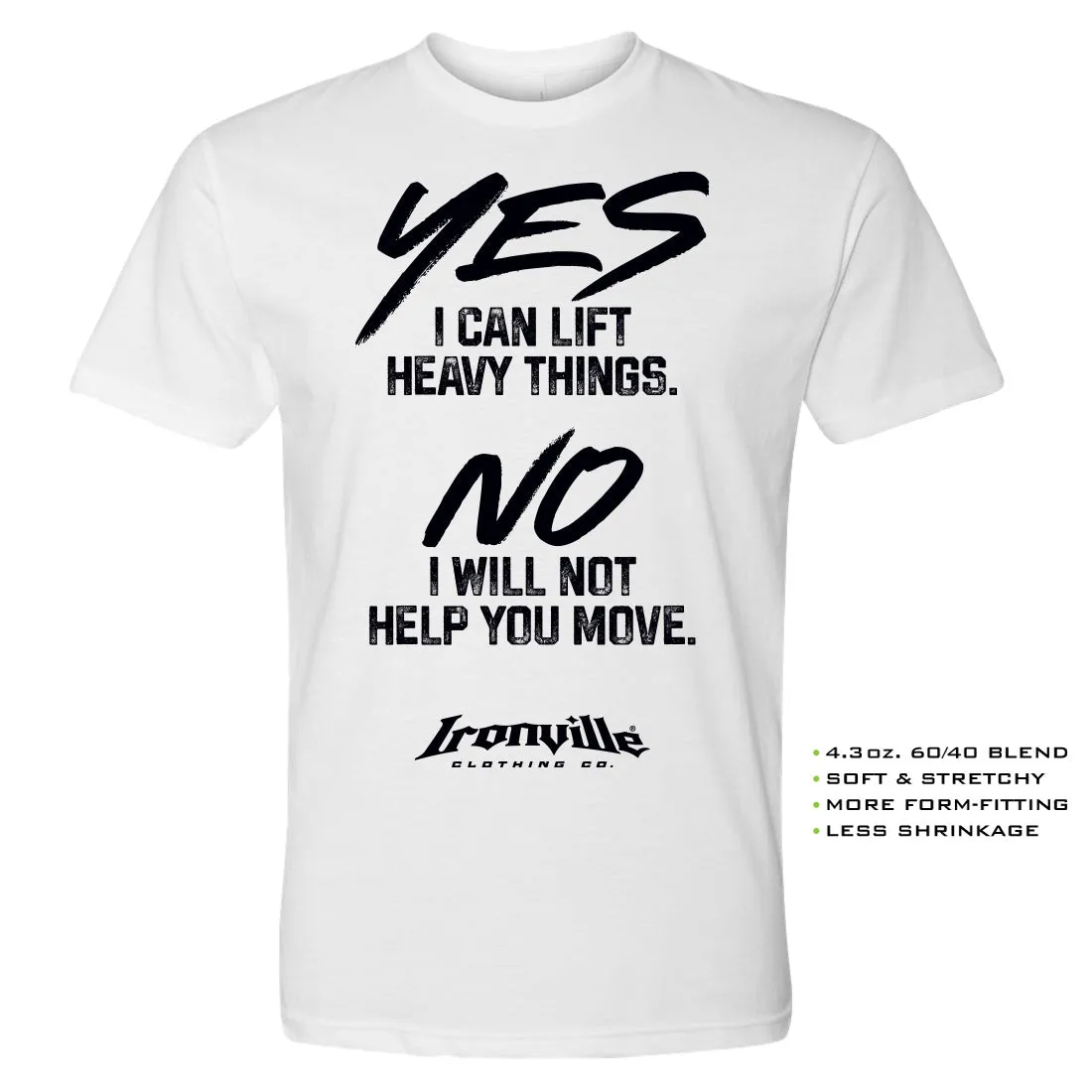 Ironville HEAVY THINGS Soft-Blend Gym T-shirt