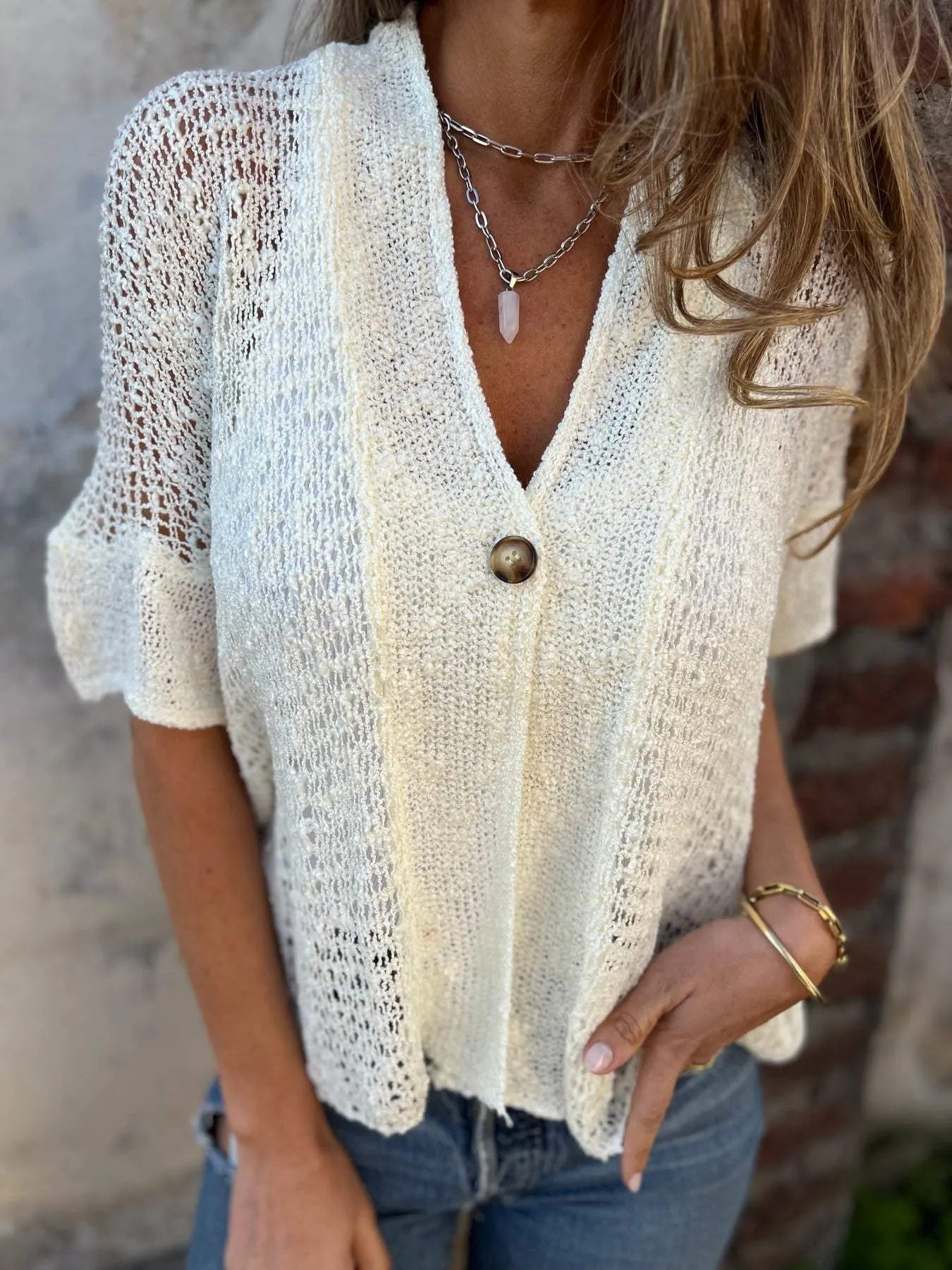 Ivone | Elegant Textured Top