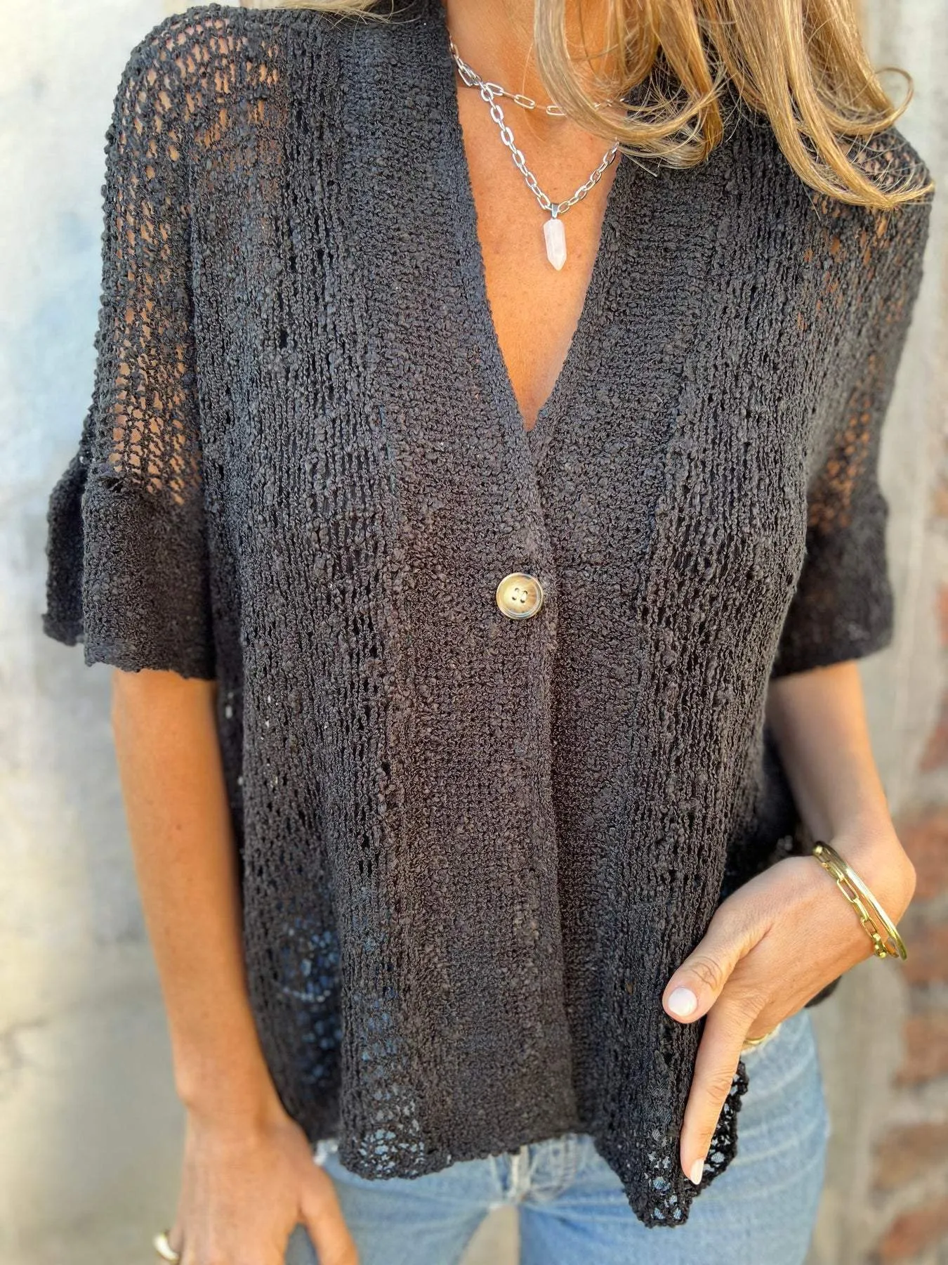 Ivone | Elegant Textured Top