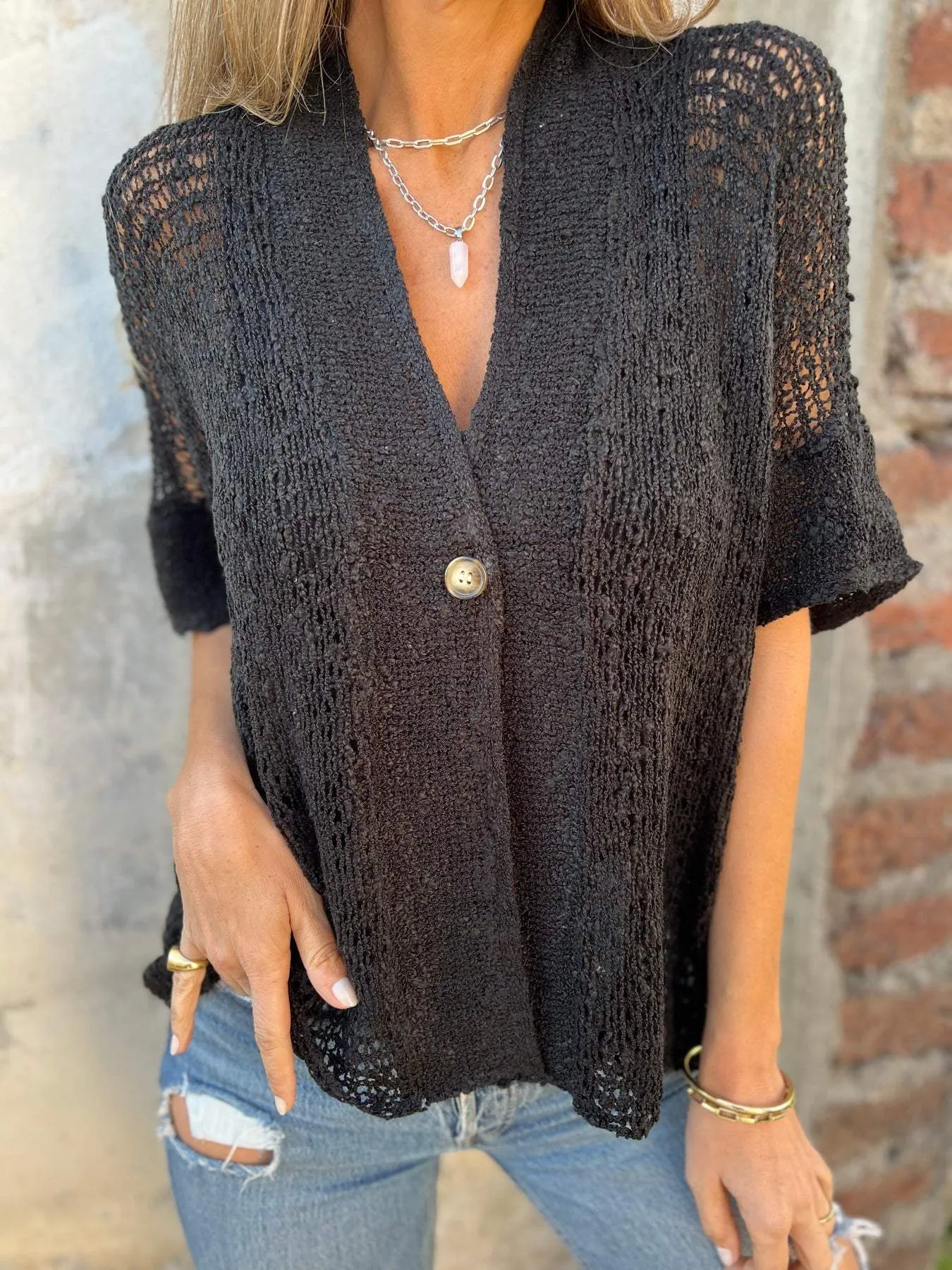 Ivone | Elegant Textured Top