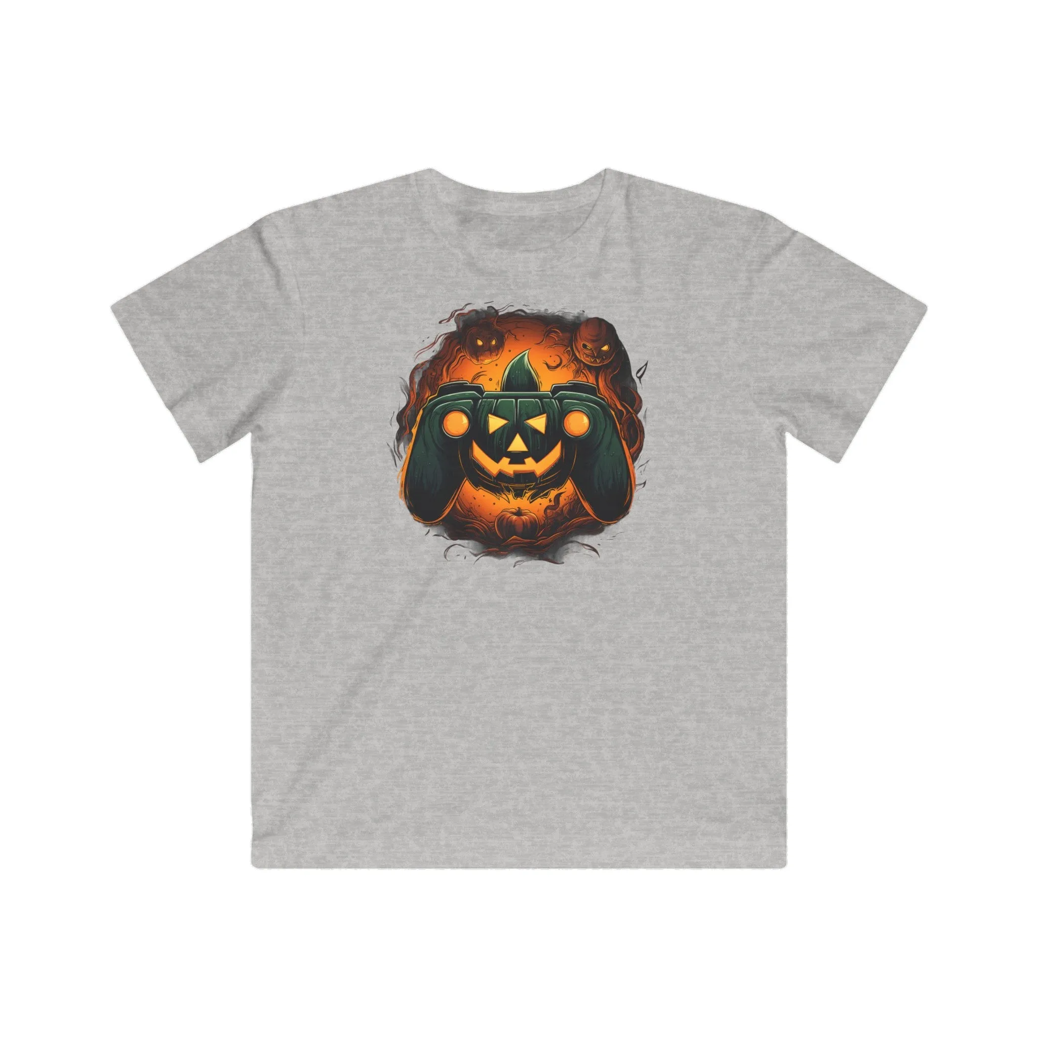 Jack-o-lantern Controller 6 Kids Fine Jersey Gaming Tee