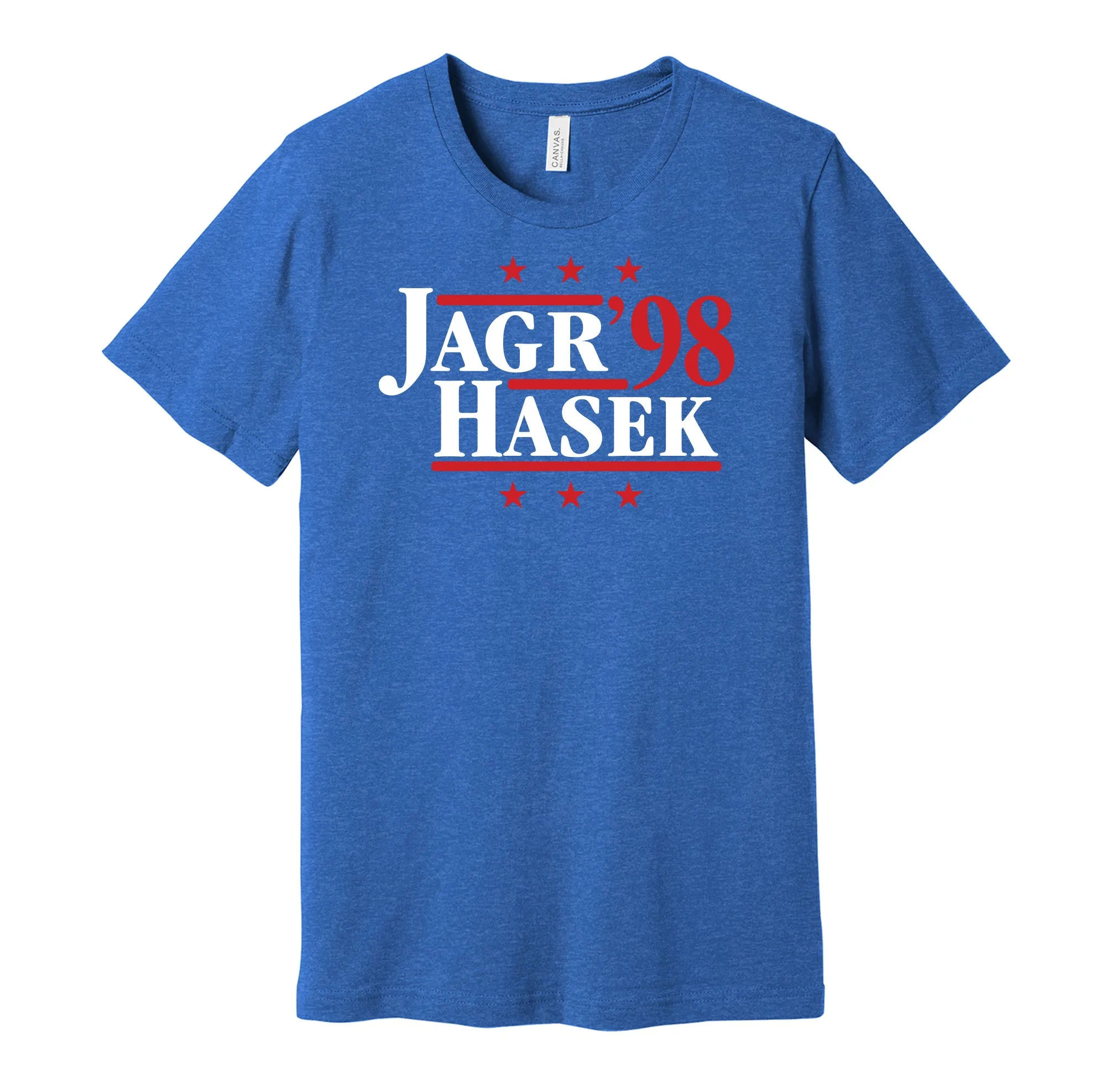 Jagr & Hasek '98 - Czech Republic National Team Legends Political Campaign Parody T-Shirt - Hyper Than Hype Shirts
