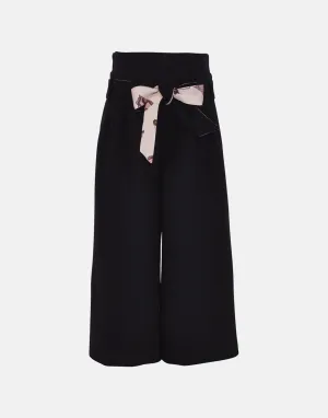 Jane : Plum textured culottes