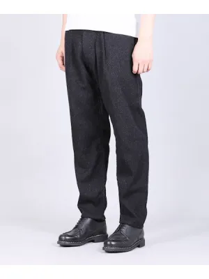 Japan blue JBJE1525 Sashiko wide tapered 5P Trouser - 11oz Black Sashiko