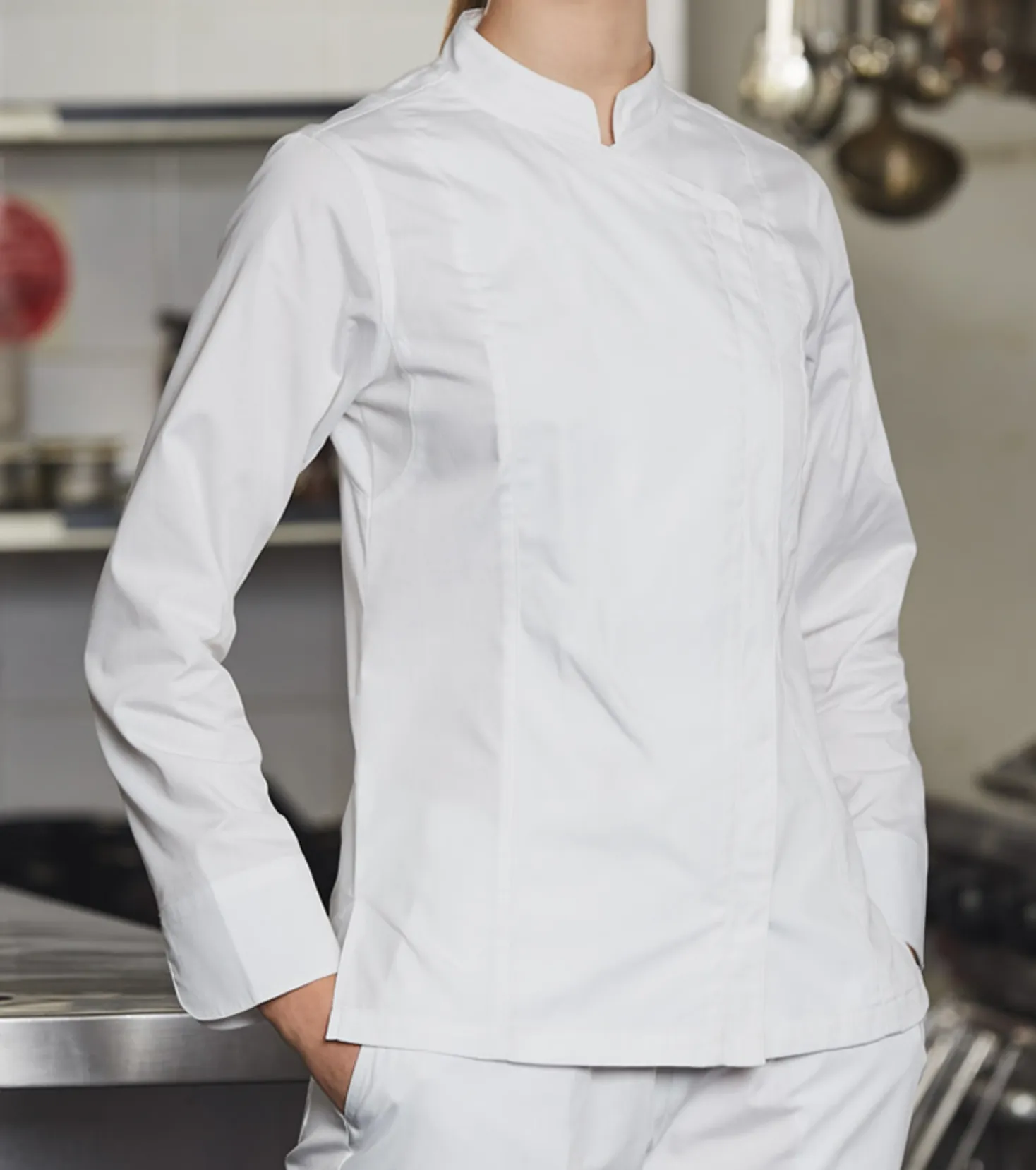 JCCJ04 LADIES FUNCTIONAL CHEF JACKETS