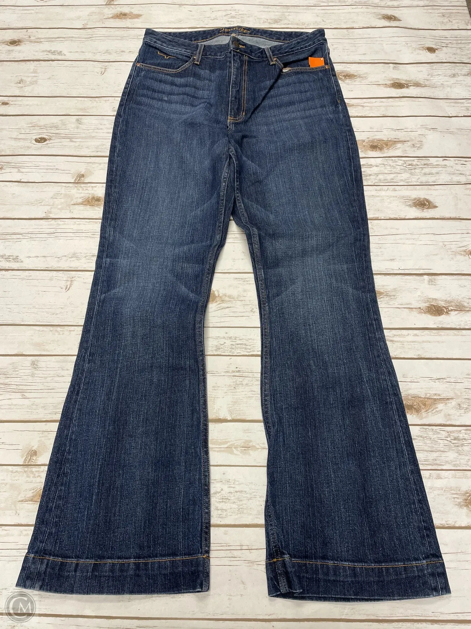 Jeans Boot Cut By Cme In Blue Denim, Size: 14