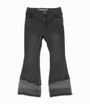 Jeans niña con flecos