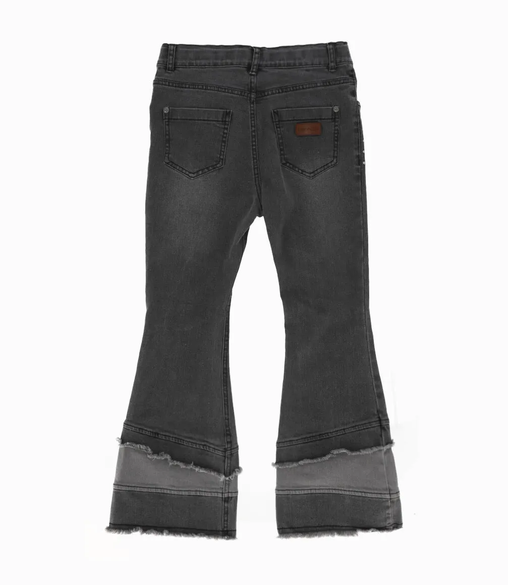Jeans niña con flecos