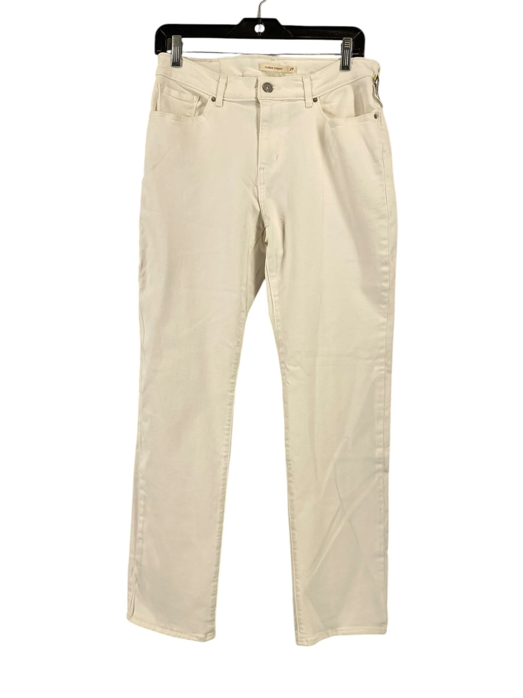 Jeans Straight By Levis In White, Size: 8
