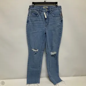 Jeans Straight By Madewell In Blue Denim, Size: 4