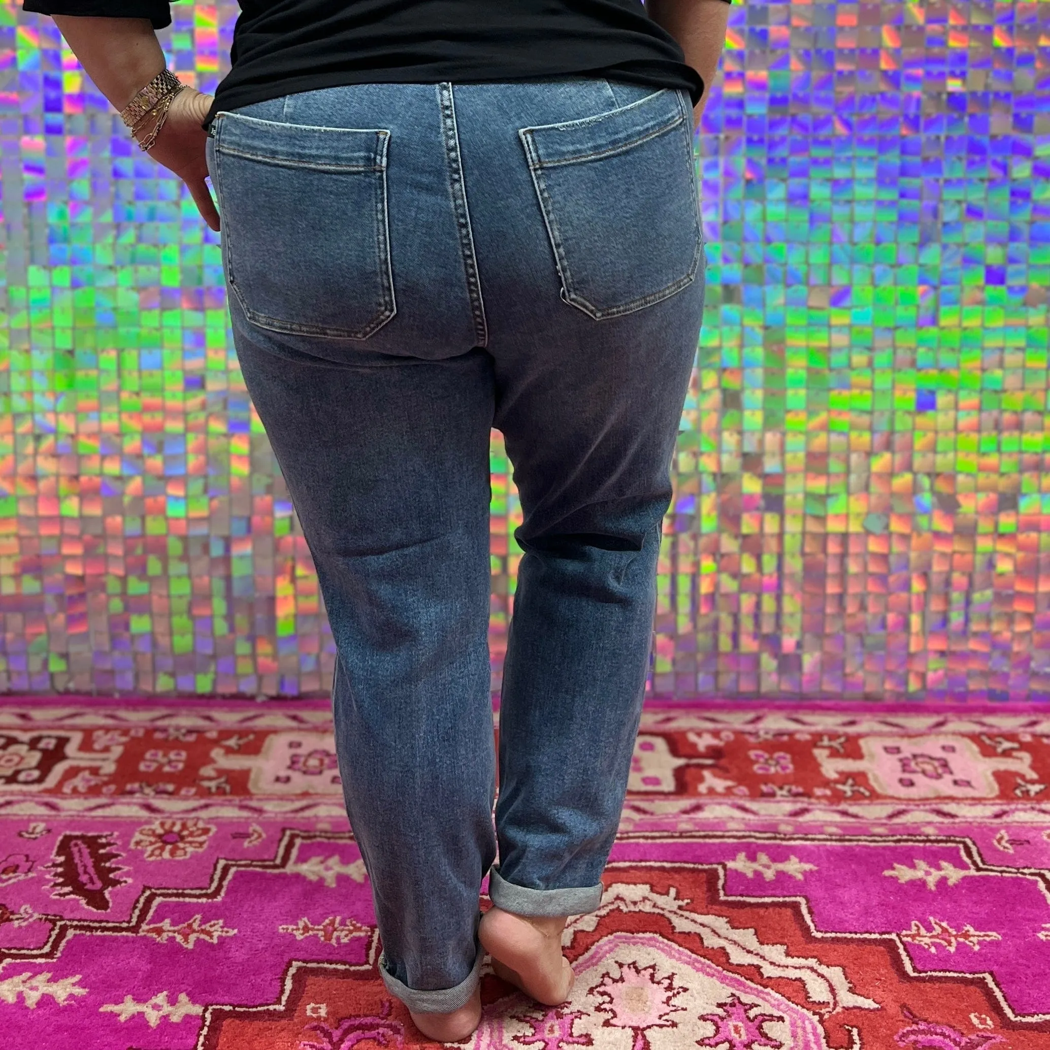 Judy Blue Jogger Jeans - Medium Blue