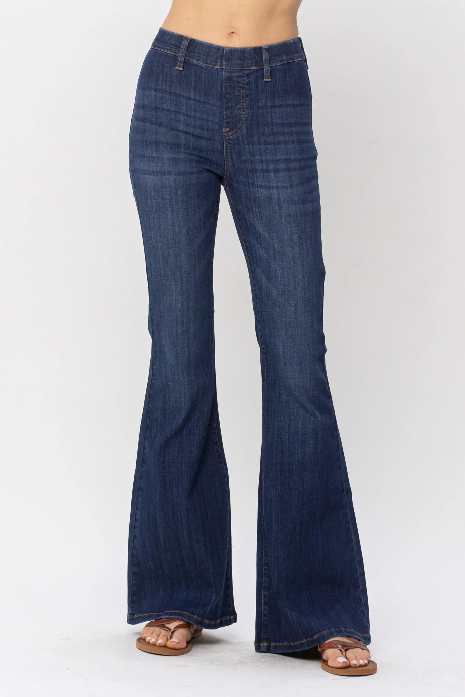 Judy Blue Pull On Flare Jeans