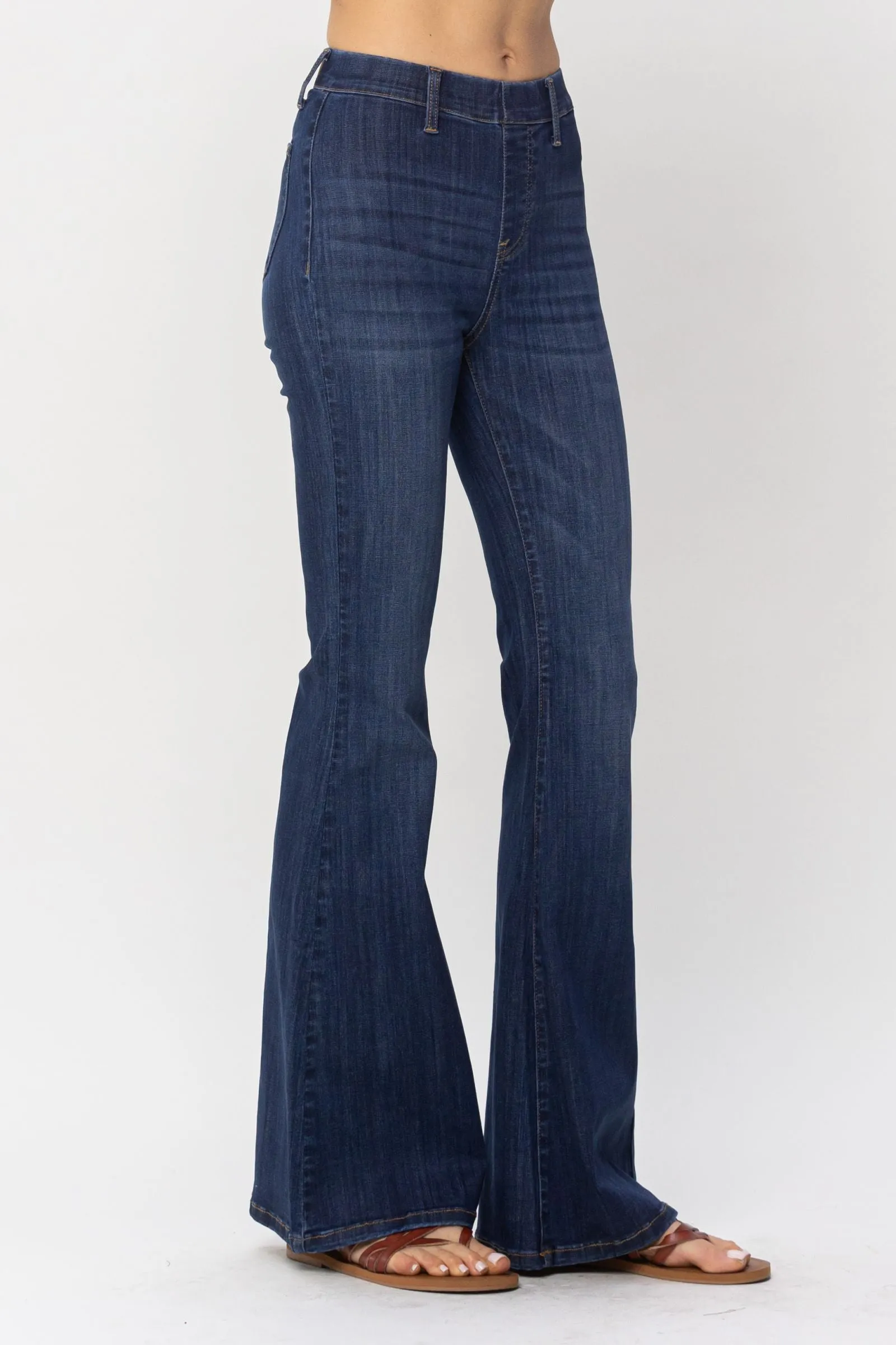 Judy Blue Pull On Flare Jeans