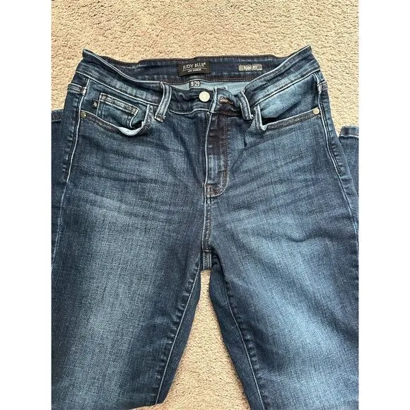 Judy Blue Women's Slim Fit Jeans Size 9 Dark Wash Stretch Denim