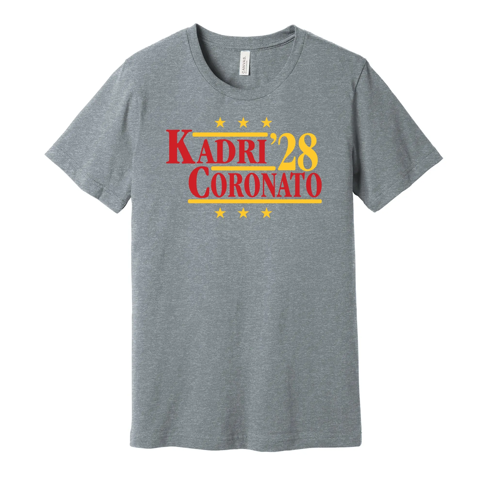 Kadri & Coronato '28 - Calgary Hockey Political Campaign Parody T-Shirt - Hyper Than Hype Shirts