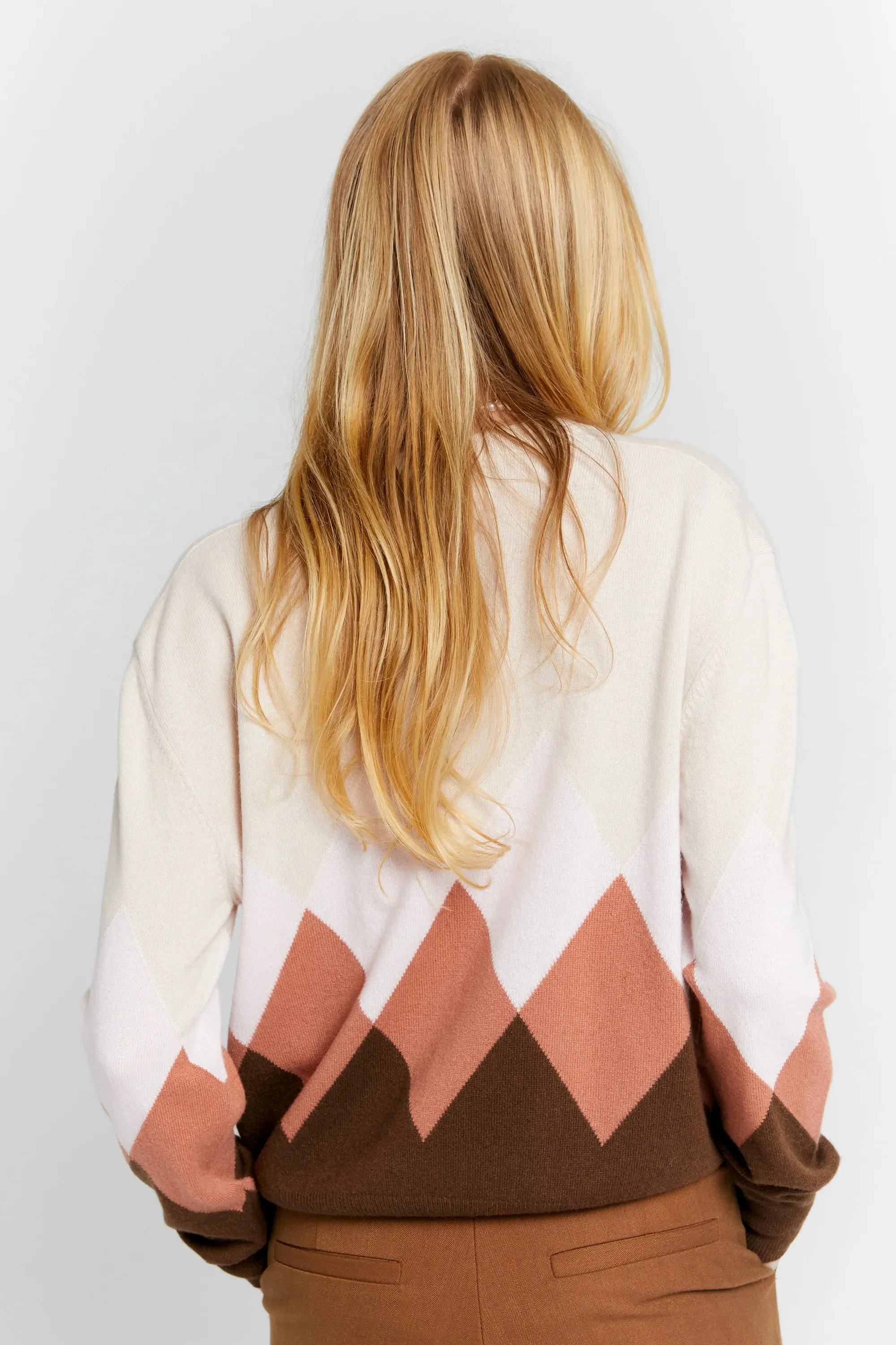 Karen Walker Classic Cashmere Sweater // Autumn Argyle