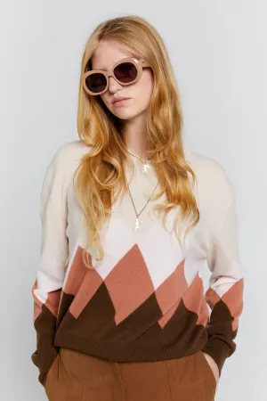 Karen Walker Classic Cashmere Sweater // Autumn Argyle