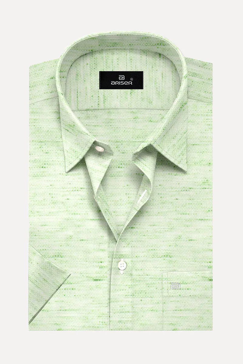 Kashmir - Light Green Formal Shirts for Men | Ariser
