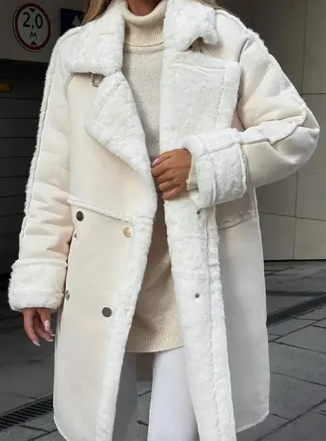Katja | chic thick long women's coat