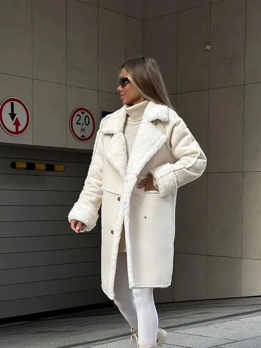 Katja | chic thick long women's coat