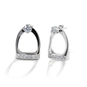 Kelly Herd English Stirrup Jackets Large Stud Earrings