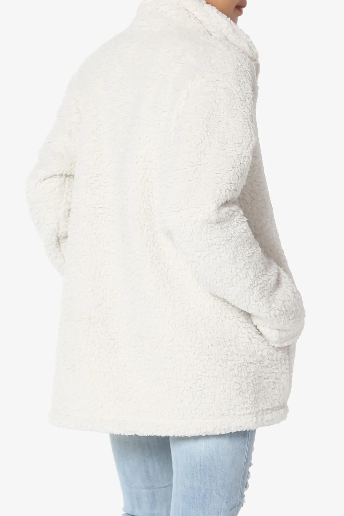 Kenmar High Neck Short Slim Teddy Jacket