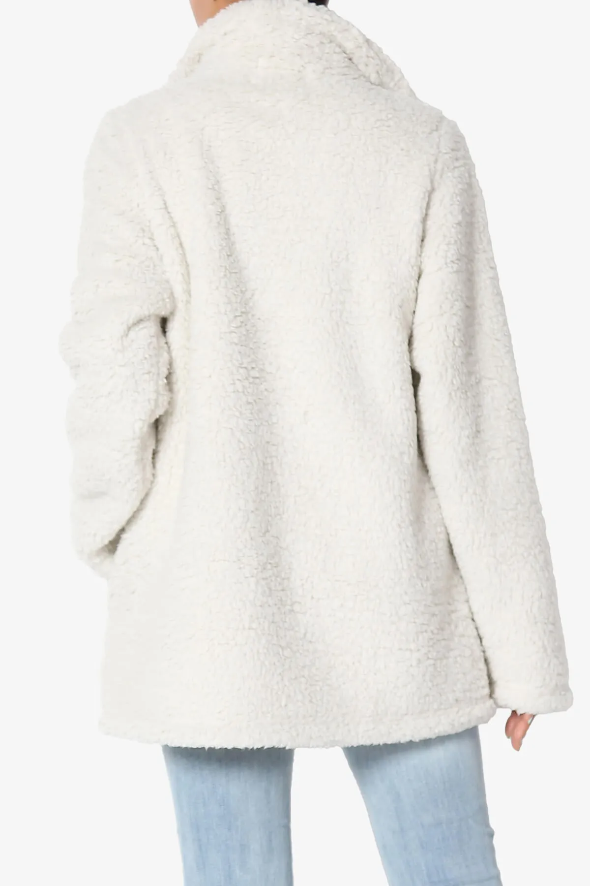 Kenmar High Neck Short Slim Teddy Jacket