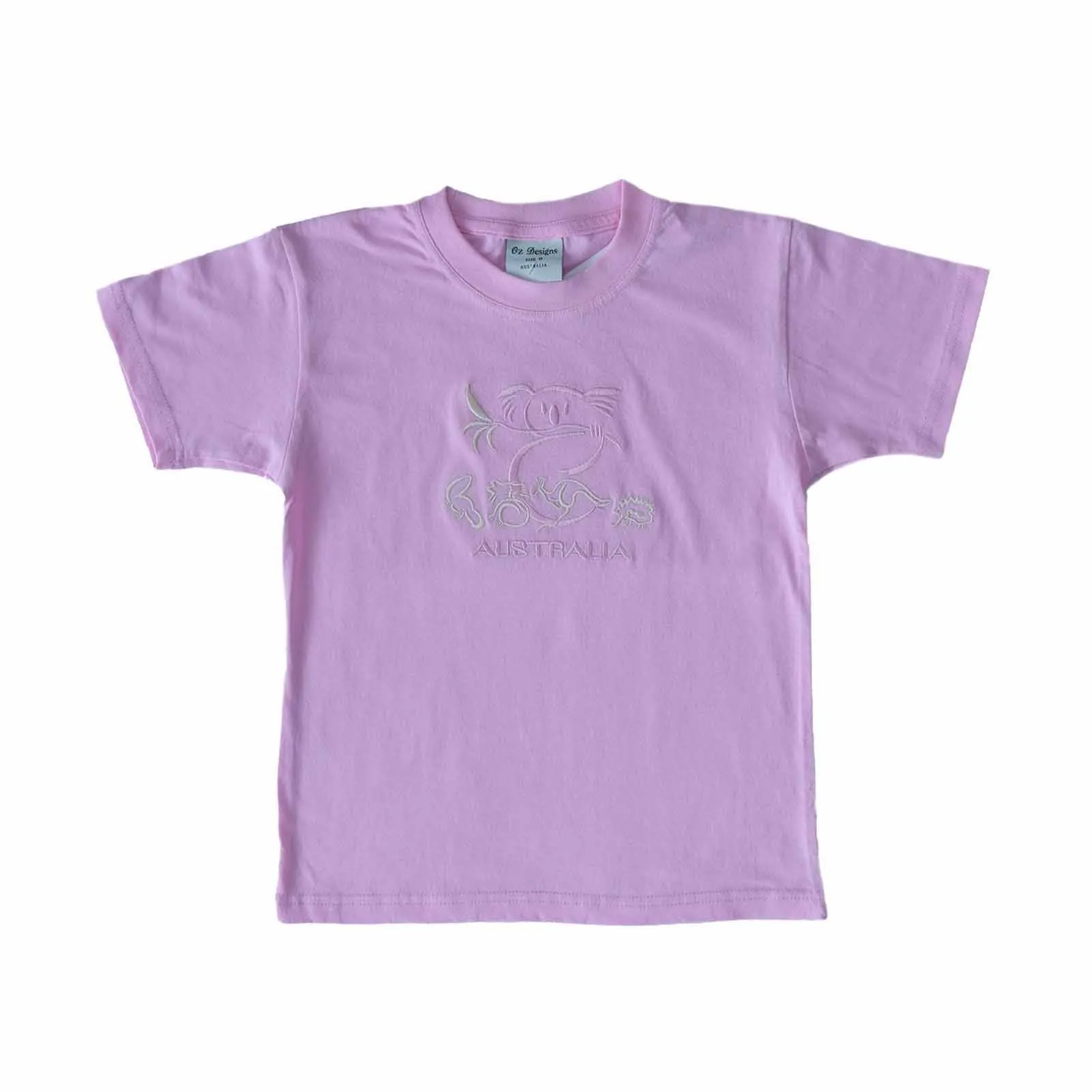 Kids T-Shirt Large Koala & Animals Pink 8