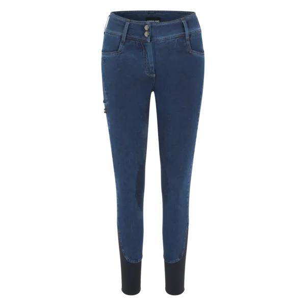 KLkayce Women's Denim Knee Grip Riding Breeches
