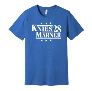 Knies & Marner '28 - Toronto Hockey Political Campaign Parody T-Shirt - Hyper Than Hype Shirts