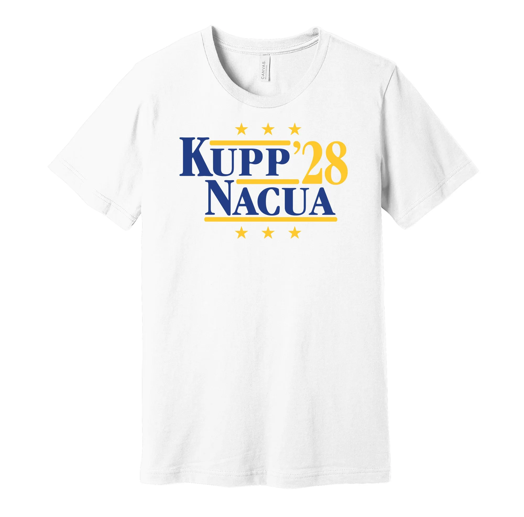 Kupp & Nacua '28 - Los Angeles Football Legends Political Campaign Parody T-Shirt - Hyper Than Hype Shirts