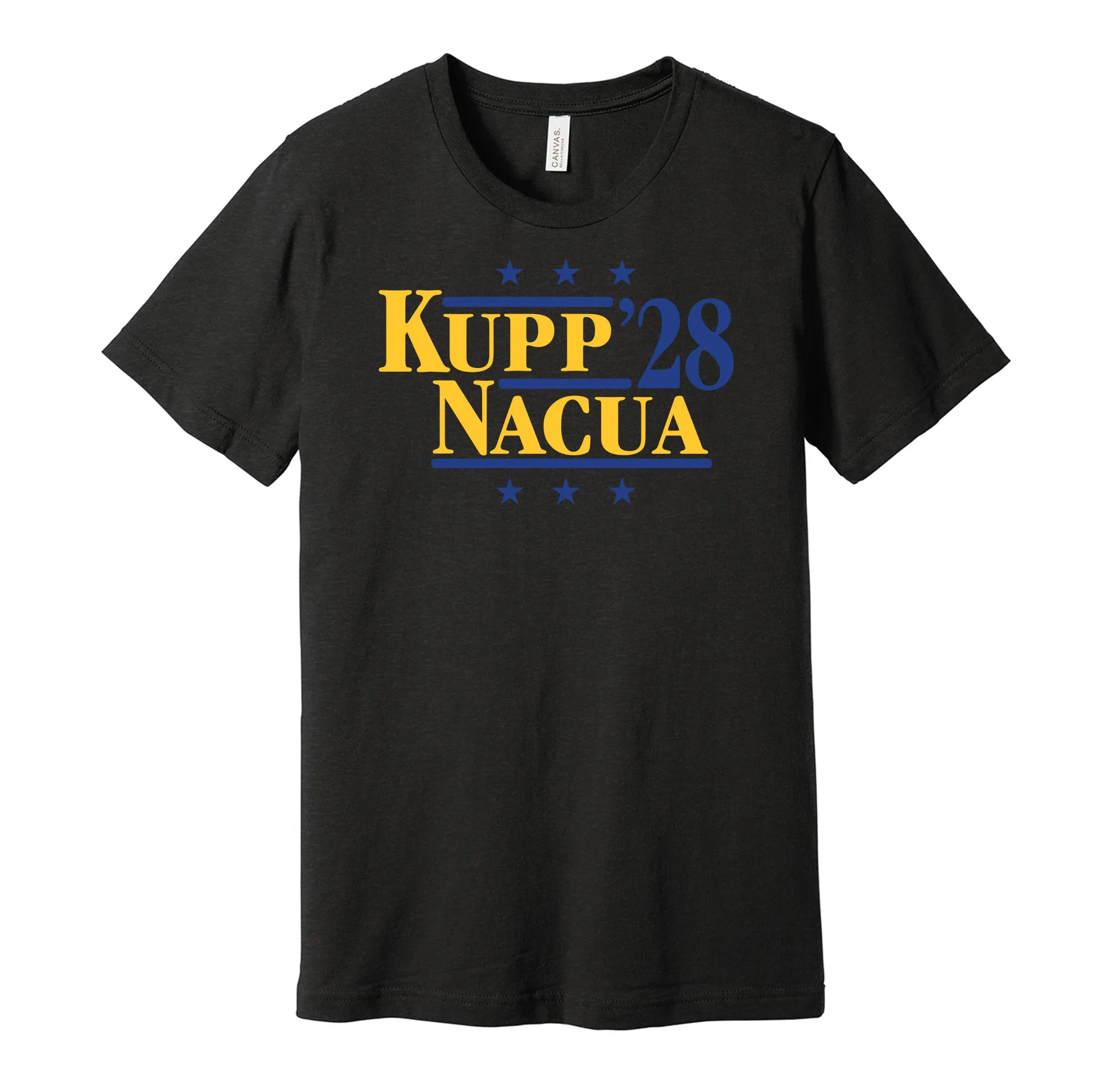 Kupp & Nacua '28 - Los Angeles Football Legends Political Campaign Parody T-Shirt - Hyper Than Hype Shirts