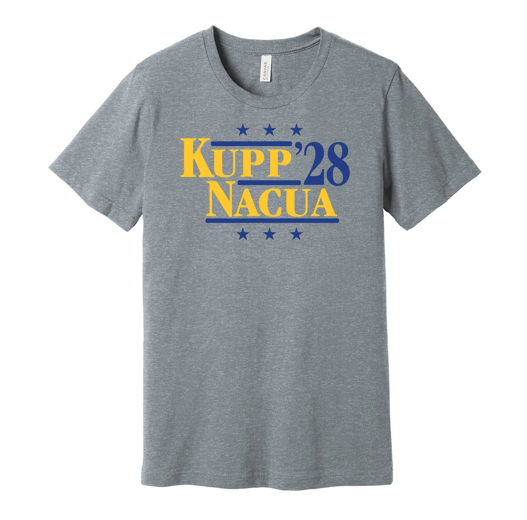 Kupp & Nacua '28 - Los Angeles Football Legends Political Campaign Parody T-Shirt - Hyper Than Hype Shirts