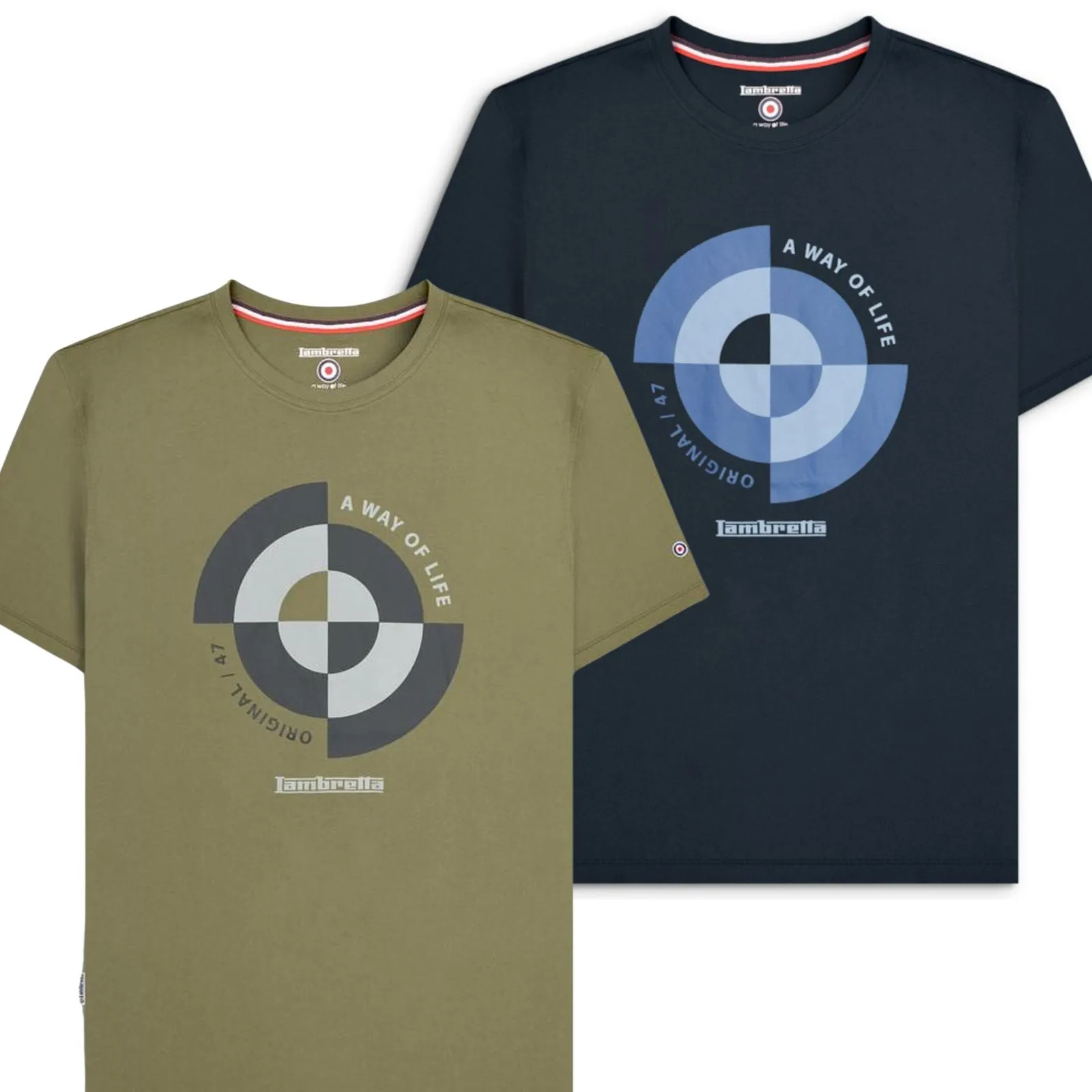 Lambretta Mens Target Quadrant Big & Tall T-Shirt