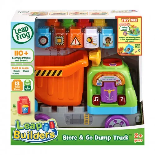 LeapFrog LeapBuilders Block Play - Store and Go Dump Truck