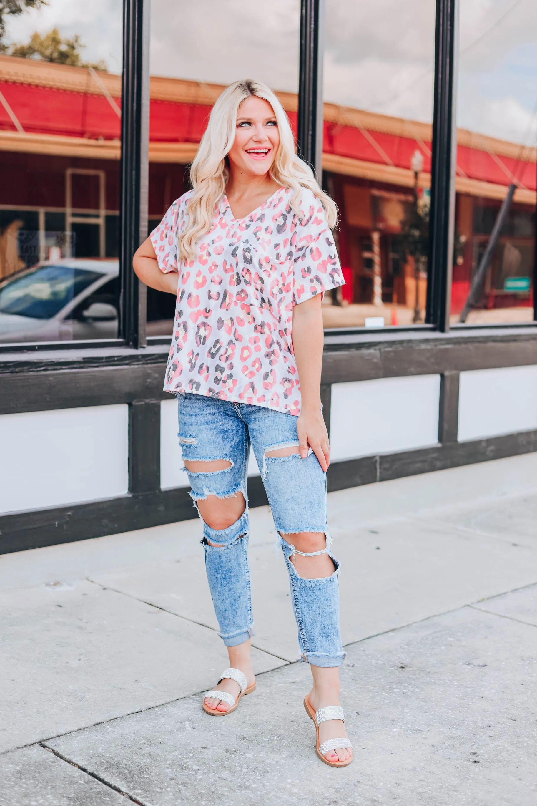 Leisure Time Leopard Top