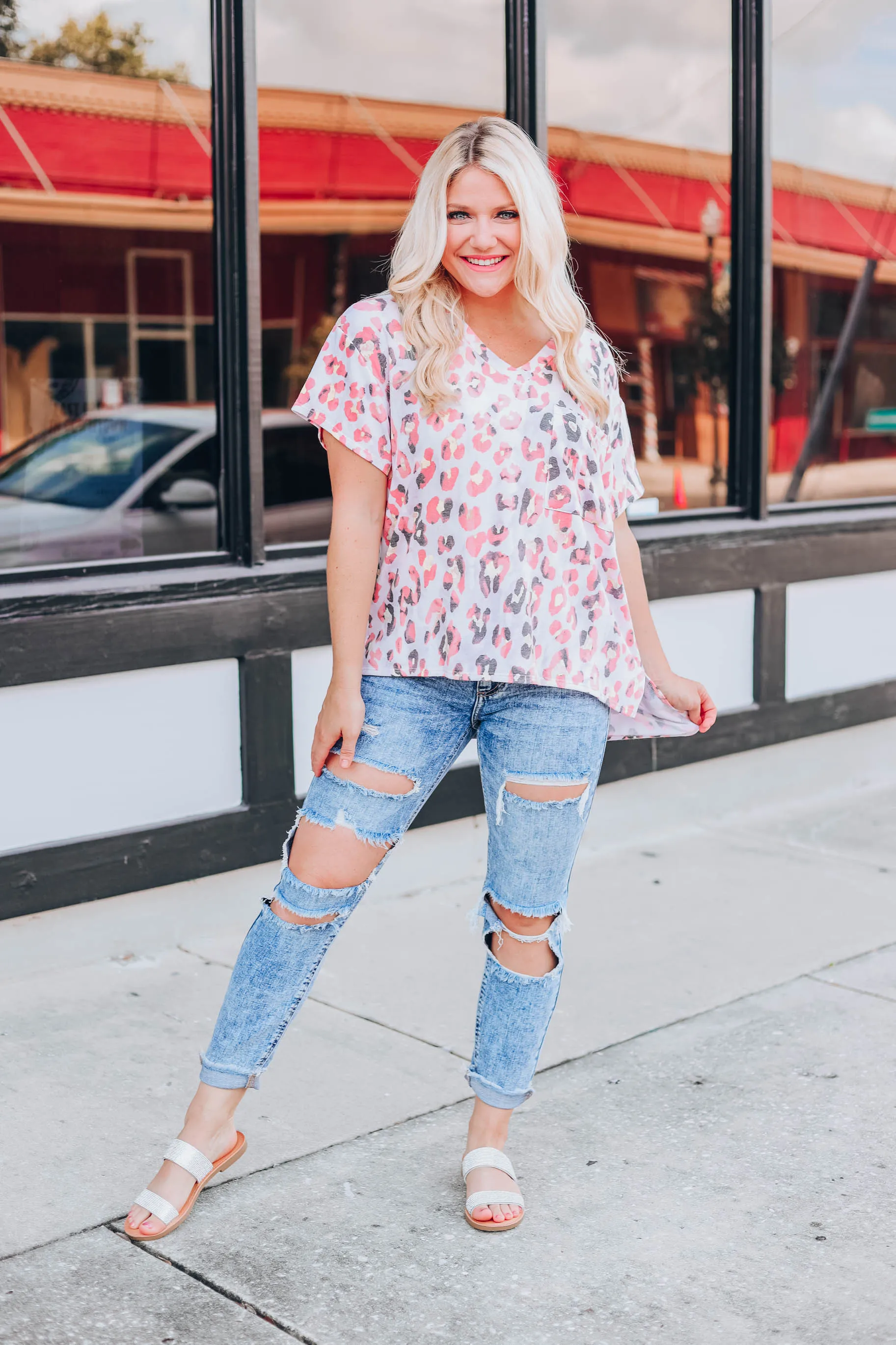 Leisure Time Leopard Top