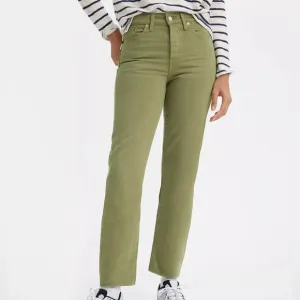 Levi’s Wedgie Straight Fit Green High Rise Jeans