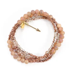 Lila Babe Druzy - Peachy