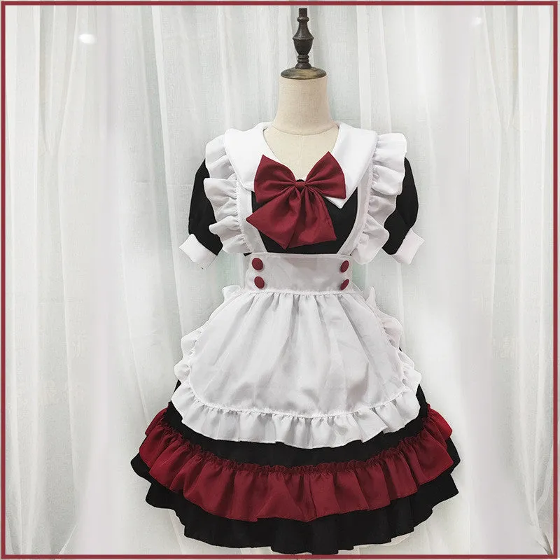 LOLITA BLACK RED LITTLE DEVIL MAID OUTFIT UB2780
