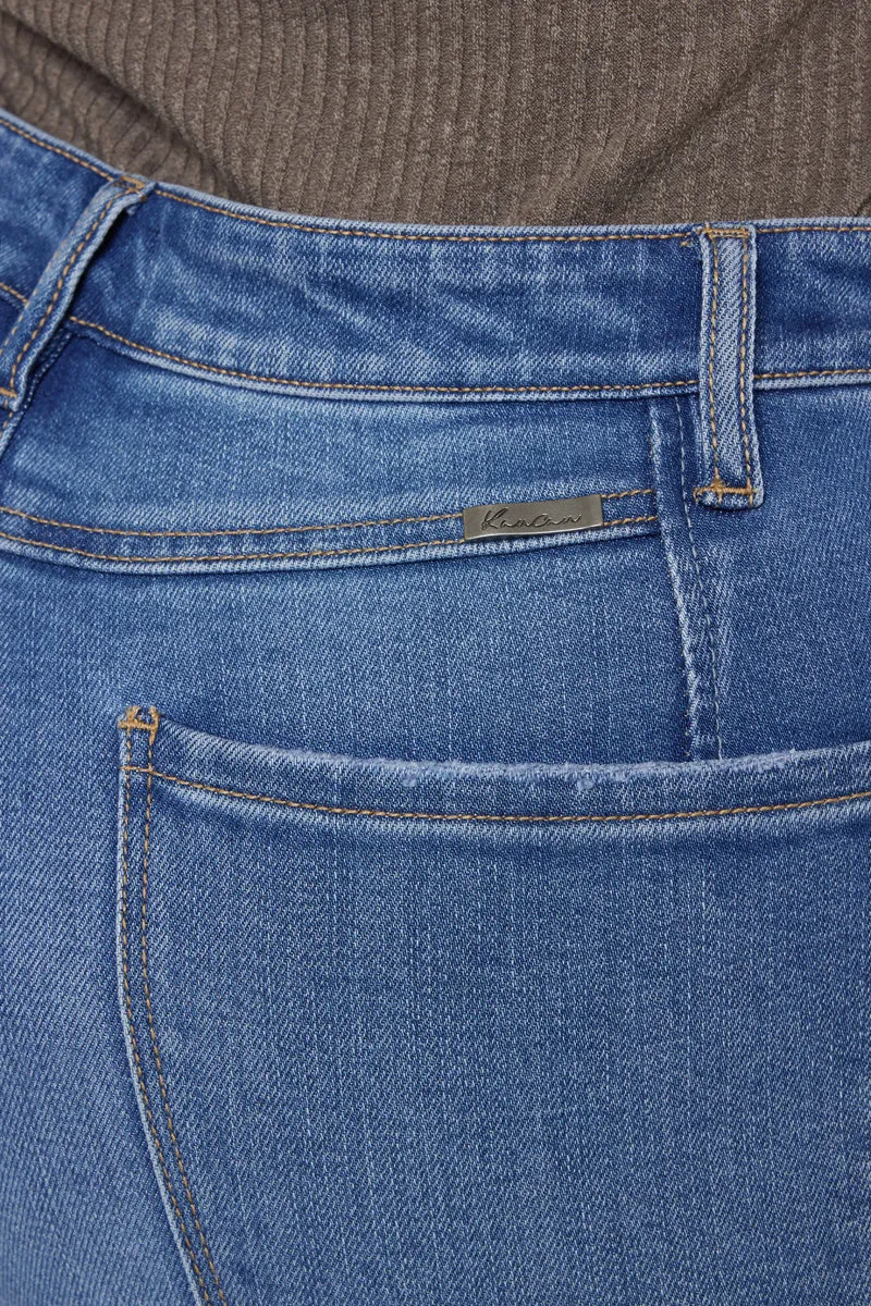 Lory High Rise Slim Straight Jeans (Plus Size)