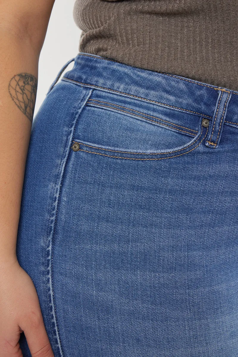 Lory High Rise Slim Straight Jeans (Plus Size)